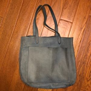 Madewell Medium Transport Tote - Blue Leather
